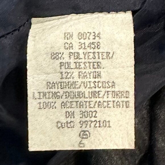 BCBG Maxazria Dark Blue Mini Skirt with Back Zipper and Pockets - Picture 3 of 4